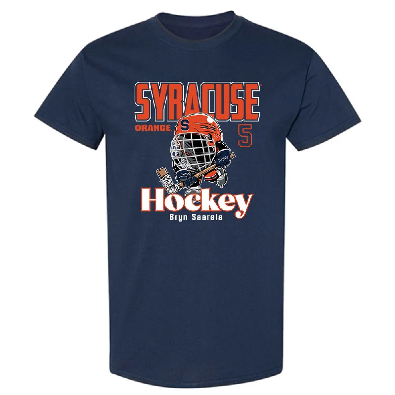 Syracuse - NCAA Women's Ice Hockey : Bryn Saarela - Fashion Shersey T-Shirt-- Polka Dot Checkered Tartan Syracuse - NCAA Women's Ice Hockey : Bryn Saarela - Fashion Shersey T-Shirt-- Polka Dot Checkered Tartan
