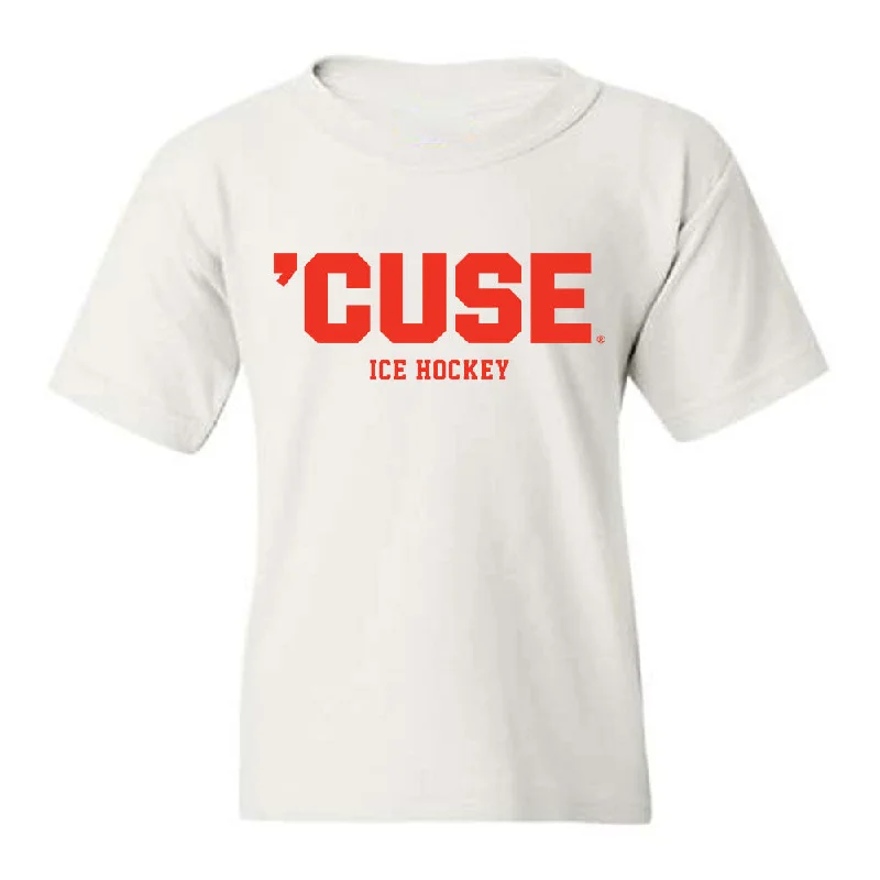 Syracuse - NCAA Women's Ice Hockey : Bryn Saarela - Youth T-Shirt-- Anti-Shrink Durable Soft Syracuse - NCAA Women's Ice Hockey : Bryn Saarela - Youth T-Shirt-- Anti-Shrink Durable Soft