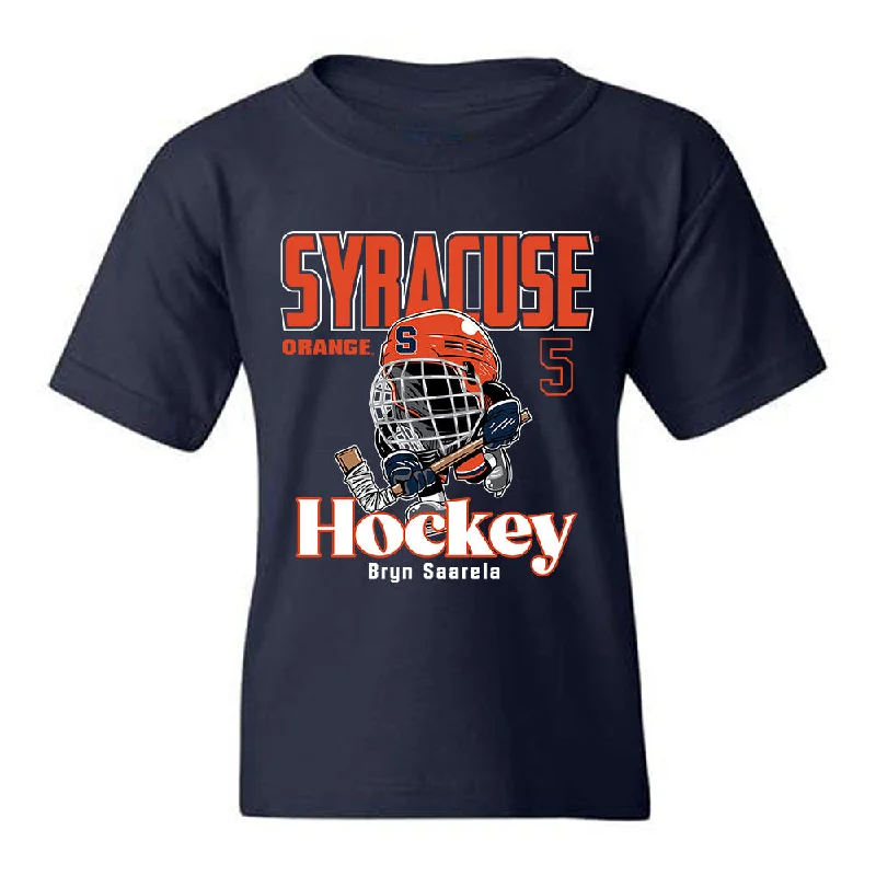 Syracuse - NCAA Women's Ice Hockey : Bryn Saarela - Fashion Shersey Youth T-Shirt-- Houndstooth Herringbone Solid Syracuse - NCAA Women's Ice Hockey : Bryn Saarela - Fashion Shersey Youth T-Shirt-- Houndstooth Herringbone Solid