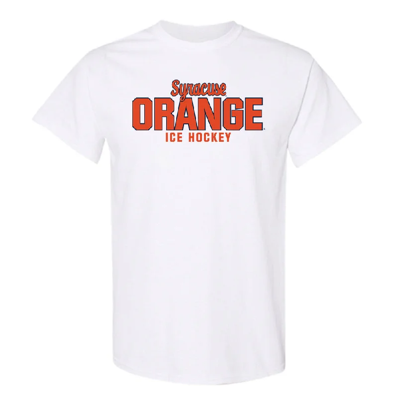 Syracuse - NCAA Women's Ice Hockey : Bryn Saarela - Classic Shersey T-Shirt-- Chenille Blend Fleece Blend Nylon Blend Syracuse - NCAA Women's Ice Hockey : Bryn Saarela - Classic Shersey T-Shirt-- Chenille Blend Fleece Blend Nylon Blend
