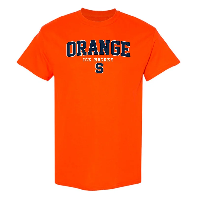 Syracuse - NCAA Women's Ice Hockey : Bryn Saarela - Classic Shersey T-Shirt-- Striped Floral Plaid Syracuse - NCAA Women's Ice Hockey : Bryn Saarela - Classic Shersey T-Shirt-- Striped Floral Plaid