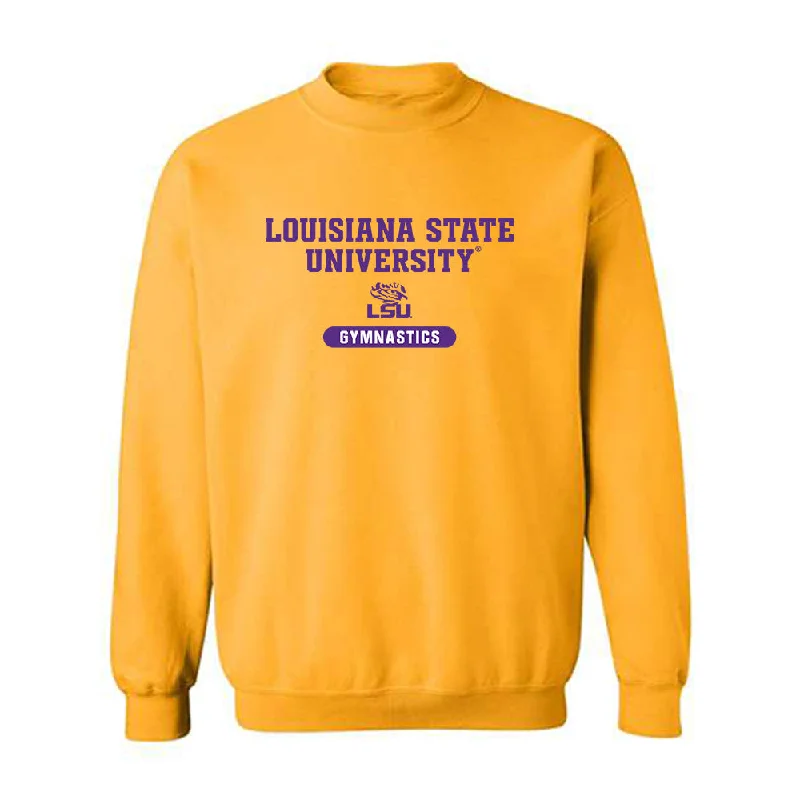 LSU - NCAA Women's Gymnastics : Chase Brock - Classic Shersey Crewneck Sweatshirt Hoodie with Patch Decorative Personalized LSU - NCAA Women's Gymnastics : Chase Brock - Classic Shersey Crewneck Sweatshirt Hoodie with Patch Decorative Personalized