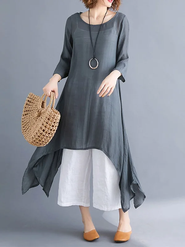Solid Color Irregular Large Swing Loose Long-Sleeved Cotton Skirt corduroy skirt cozy Solid Color Irregular Large Swing Loose Long-Sleeved Cotton Skirt corduroy skirt cozy