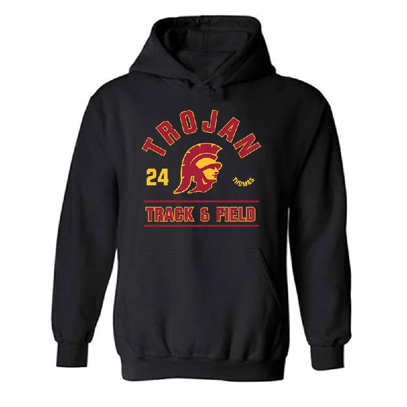 USC - NCAA Women's Track & Field : Max Thomas - Classic Fashion Shersey Hooded Sweatshirt Hoodie with Illustration Artistic Creative USC - NCAA Women's Track & Field : Max Thomas - Classic Fashion Shersey Hooded Sweatshirt Hoodie with Illustration Artistic Creative