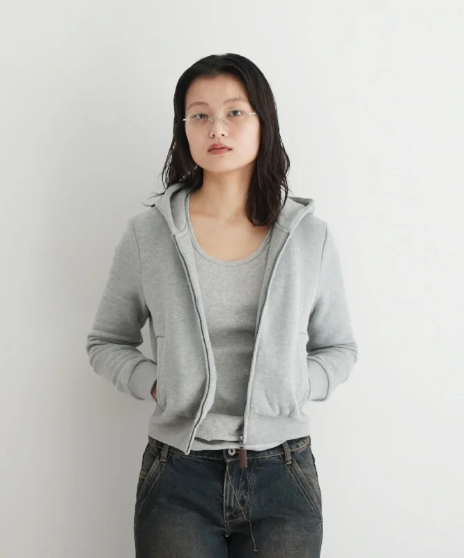FAX COPY EXPRESS Tight fleece-lined Hoodie "GREY" Hoodie with Pocket Utility Practical FAX COPY EXPRESS Tight fleece-lined Hoodie "GREY" Hoodie with Pocket Utility Practical