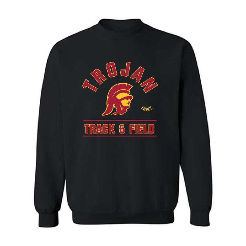 USC - NCAA Women's Track & Field : Marjourie Lopez - Classic Fashion Shersey Crewneck Sweatshirt Hoodie with Drawcord Adjustable Secure USC - NCAA Women's Track & Field : Marjourie Lopez - Classic Fashion Shersey Crewneck Sweatshirt Hoodie with Drawcord Adjustable Secure