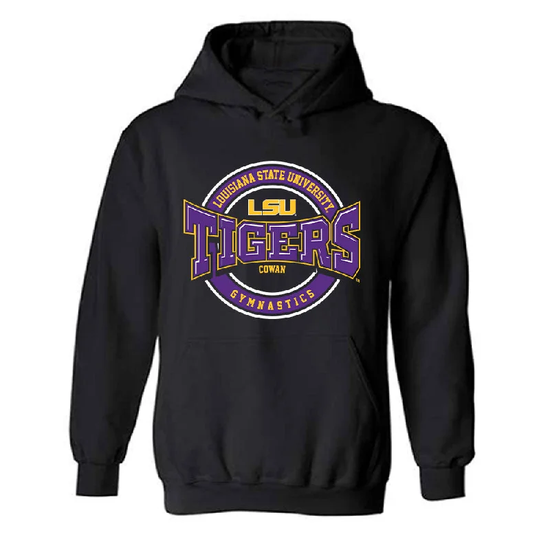 LSU - NCAA Women's Gymnastics : Ashley Cowan - Classic Fashion Shersey Hooded Sweatshirt Hoodie with Print Artistic Unique LSU - NCAA Women's Gymnastics : Ashley Cowan - Classic Fashion Shersey Hooded Sweatshirt Hoodie with Print Artistic Unique