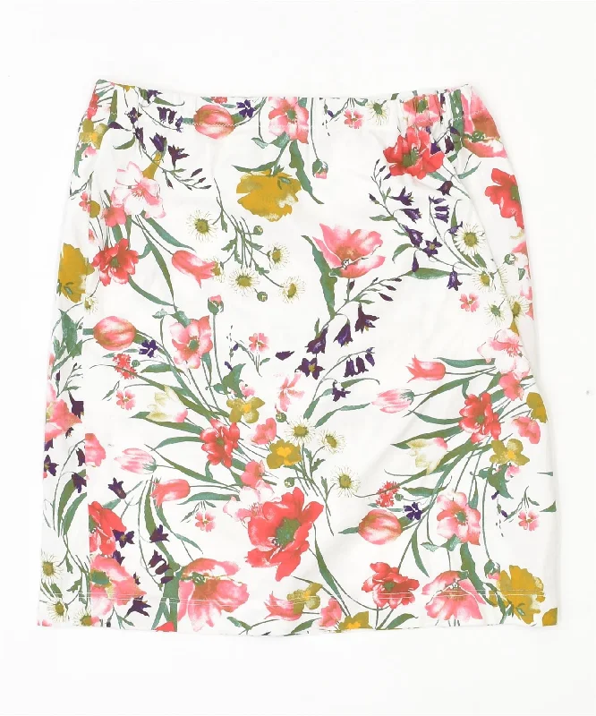 VINTAGE Womens Straight Skirt W28 Small Multicoloured Floral lightweight skirt design VINTAGE Womens Straight Skirt W28 Small Multicoloured Floral lightweight skirt design
