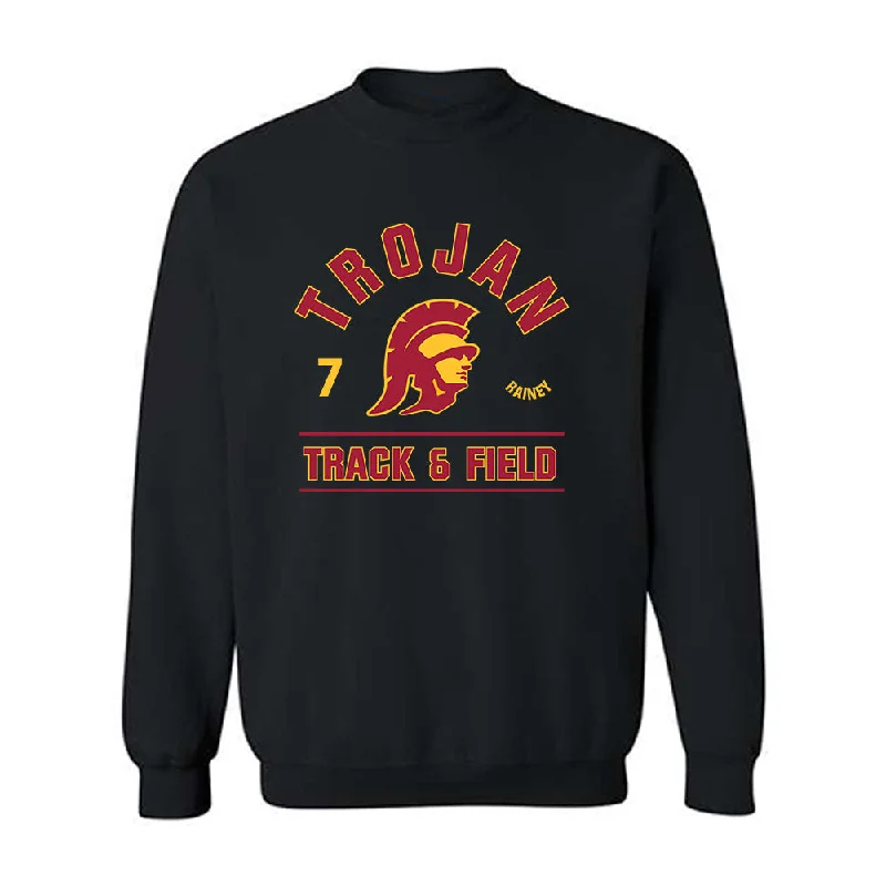 USC - NCAA Women's Track & Field : Darius Rainey - Classic Fashion Shersey Crewneck Sweatshirt Hoodie with Ribbed Hem Stretchable Secure USC - NCAA Women's Track & Field : Darius Rainey - Classic Fashion Shersey Crewneck Sweatshirt Hoodie with Ribbed Hem Stretchable Secure