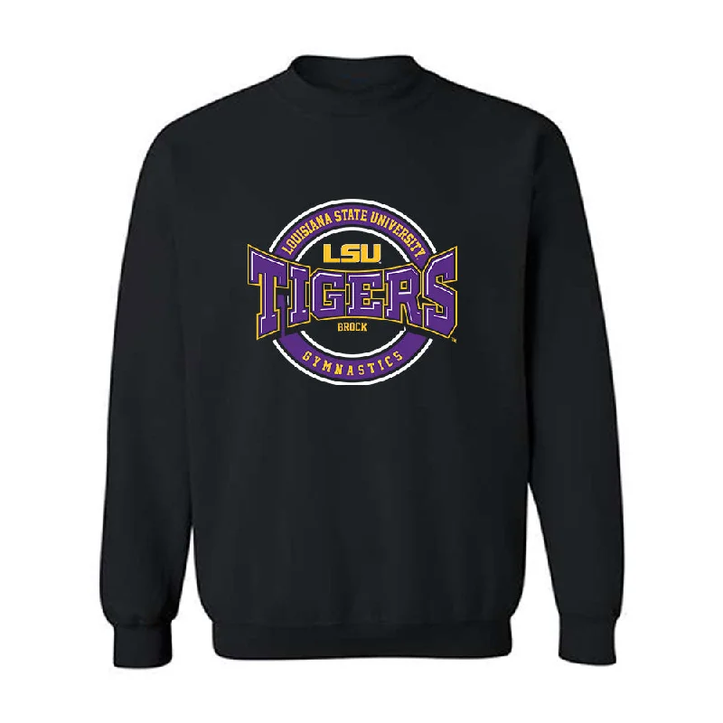 LSU - NCAA Women's Gymnastics : Chase Brock - Classic Fashion Shersey Crewneck Sweatshirt Hoodie with Emblem Brand Identity LSU - NCAA Women's Gymnastics : Chase Brock - Classic Fashion Shersey Crewneck Sweatshirt Hoodie with Emblem Brand Identity