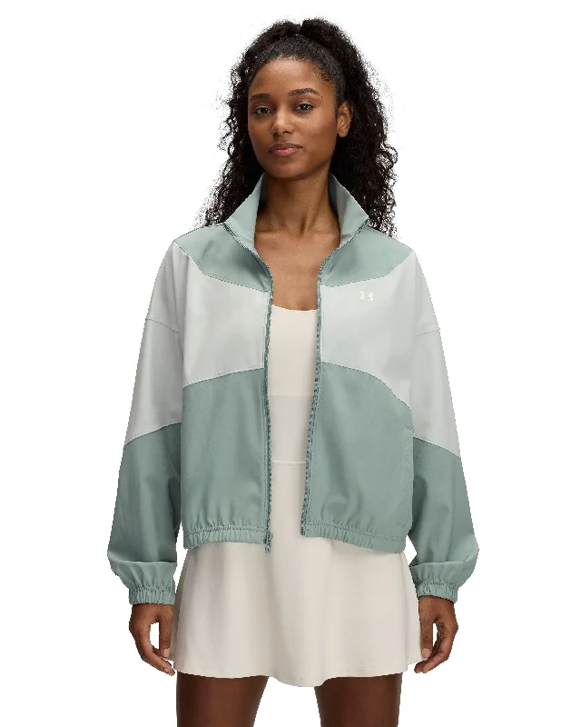 Veste pour femmes Under Armour - UA RIVAL WOVEN JACKET Denim Jacket Leather Jacket Suede Jacket Veste pour femmes Under Armour - UA RIVAL WOVEN JACKET Denim Jacket Leather Jacket Suede Jacket