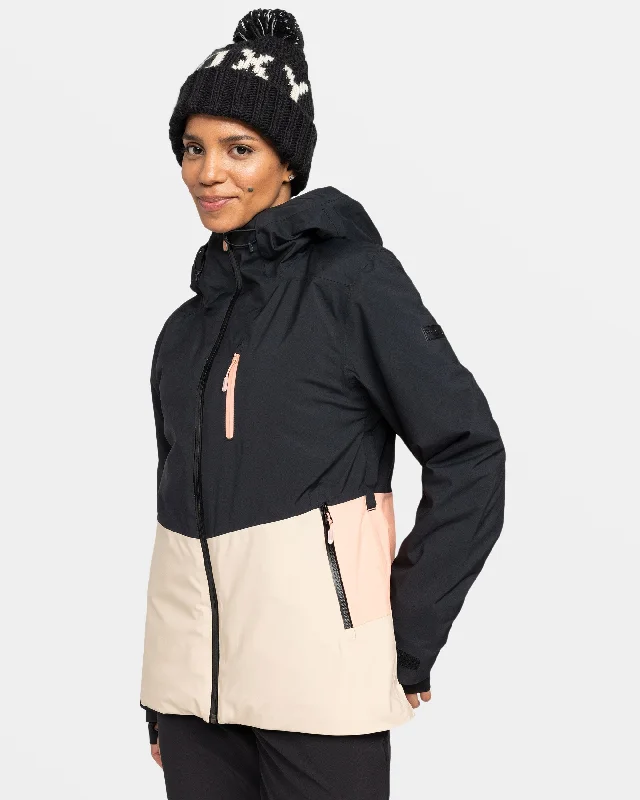 Peakside Snow Jacket - True Black Embroidered Jacket Appliqued Jacket Beaded Jacket Peakside Snow Jacket - True Black Embroidered Jacket Appliqued Jacket Beaded Jacket