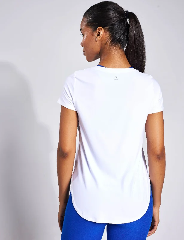 Featherweight On the Down Low Tee - Cloud White