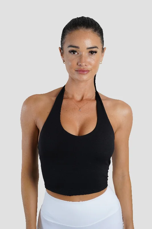 Kiara Halter Top - Black