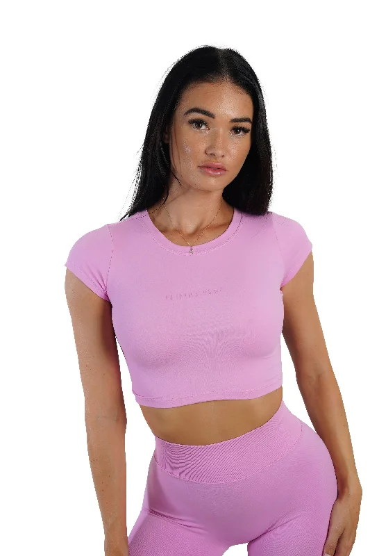 KTP CROPPED TEE - BUBBLEGUM