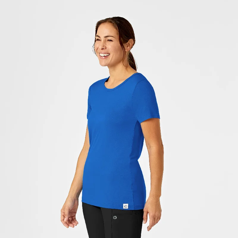 Silky Knit Short Sleeve Tee - Royal