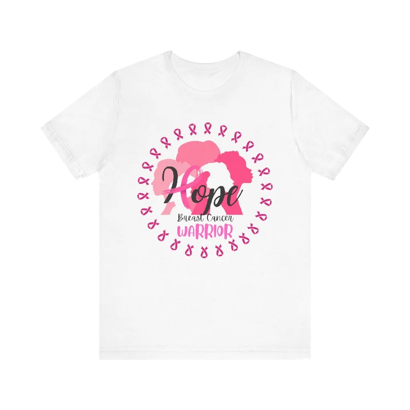 Hope Breast Cancer Warrior Unisex Jersey Short Sleeve Tee