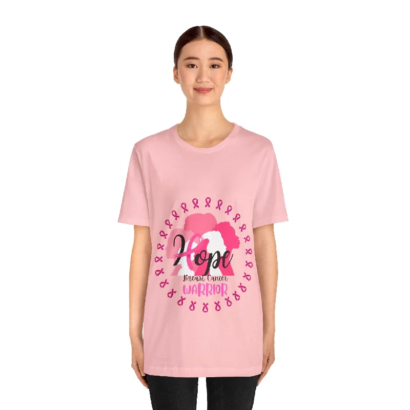 Hope Breast Cancer Warrior Unisex Jersey Short Sleeve Tee