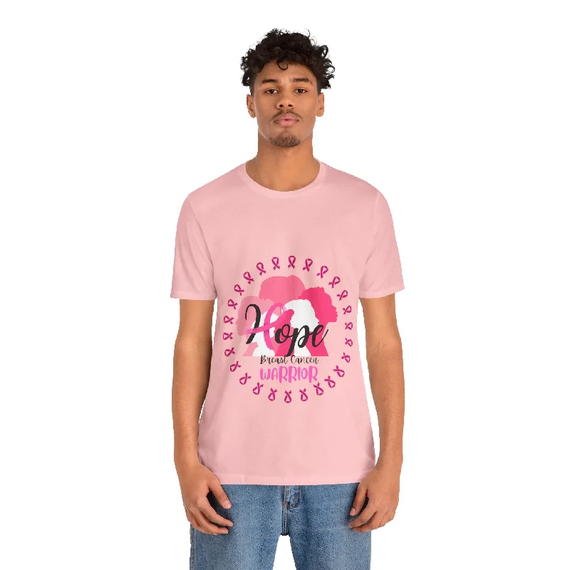 Hope Breast Cancer Warrior Unisex Jersey Short Sleeve Tee