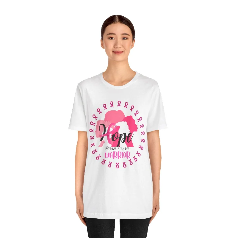 Hope Breast Cancer Warrior Unisex Jersey Short Sleeve Tee