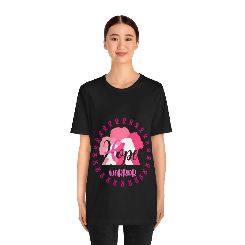 Hope Breast Cancer Warrior Unisex Jersey Short Sleeve Tee