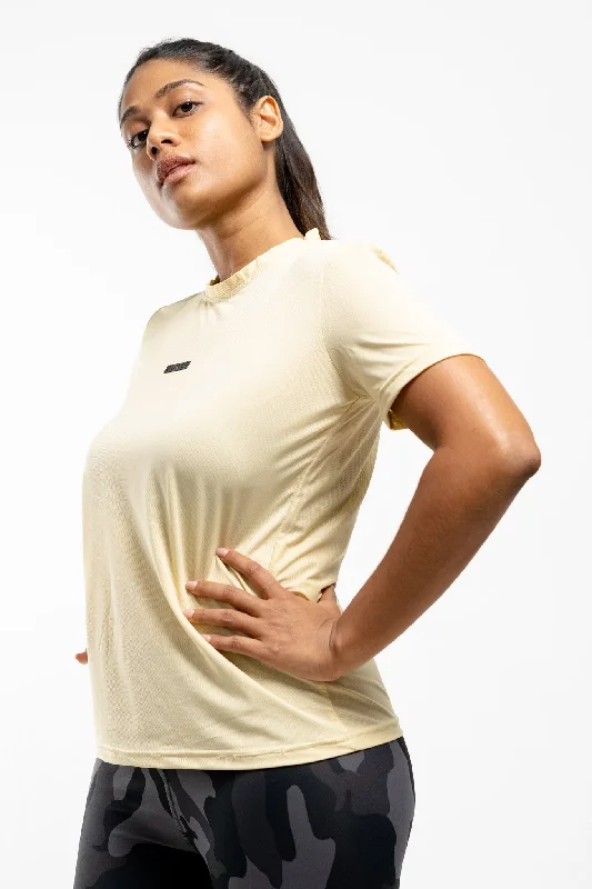 Women's Dry Fit Force Tee - Light Beige