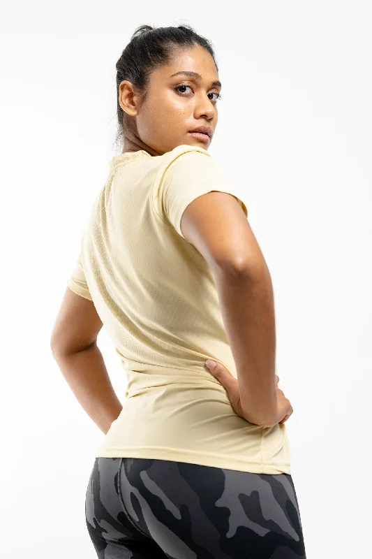 Women's Dry Fit Force Tee - Light Beige