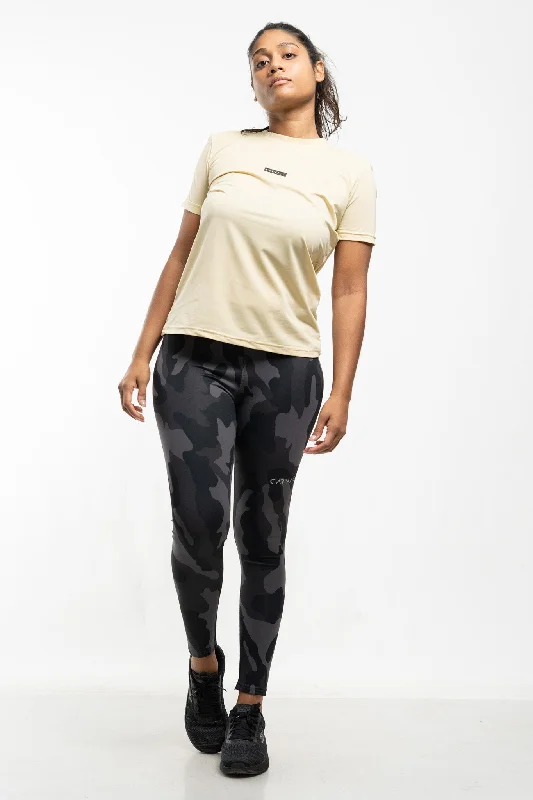 Women's Dry Fit Force Tee - Light Beige