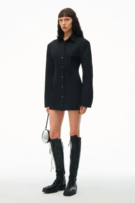 Alexander Wang Mini Shirt Dress - Black