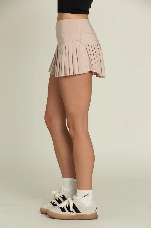 Baja Beige Pleated Tennis Skirt