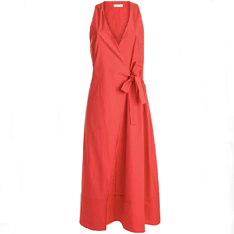 COTTON WRAP-DRESS 