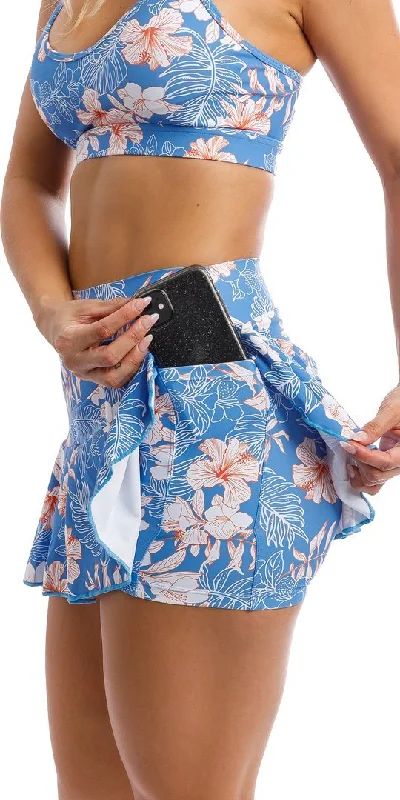 Hibiscus Kiss Skort with Pockets