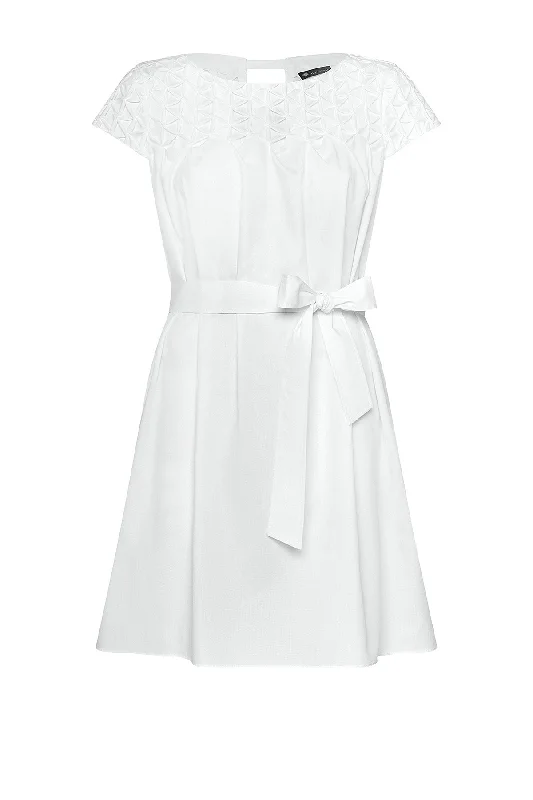 WHITE COTTON DRESS 