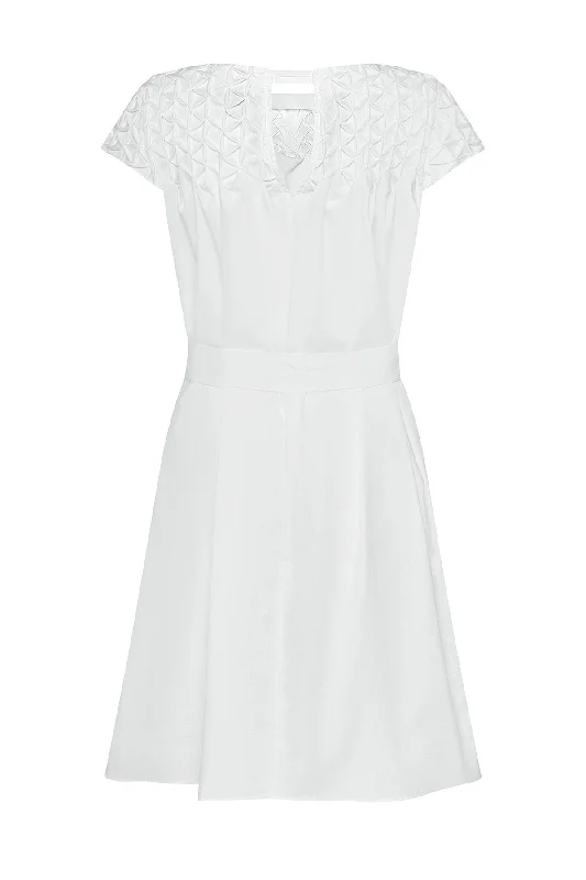 WHITE COTTON DRESS 