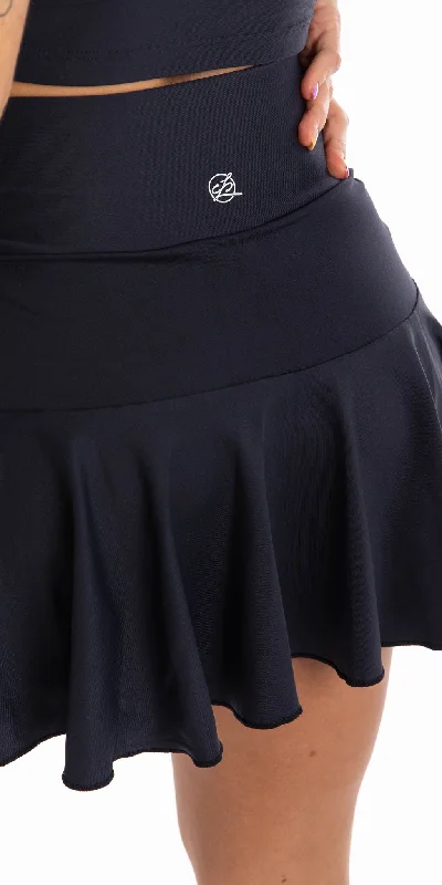 Midnight Eco Long Skort with Pockets