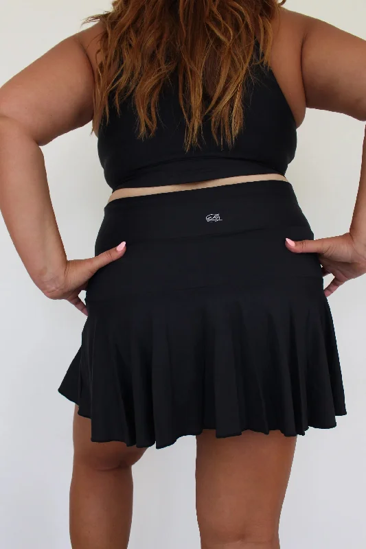 Midnight Eco Long Skort with Pockets