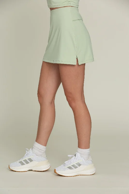 Pastel Green Simple Skort