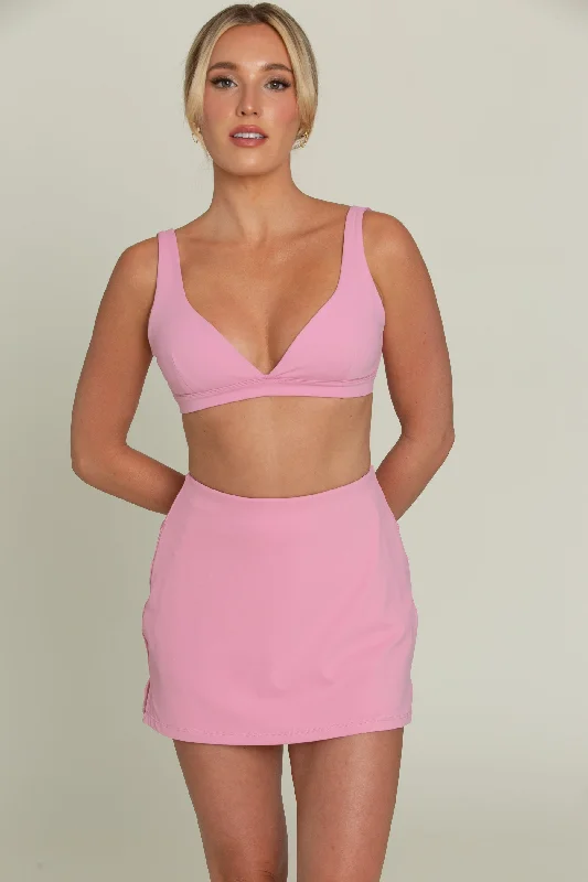 True Pink Simple Skort