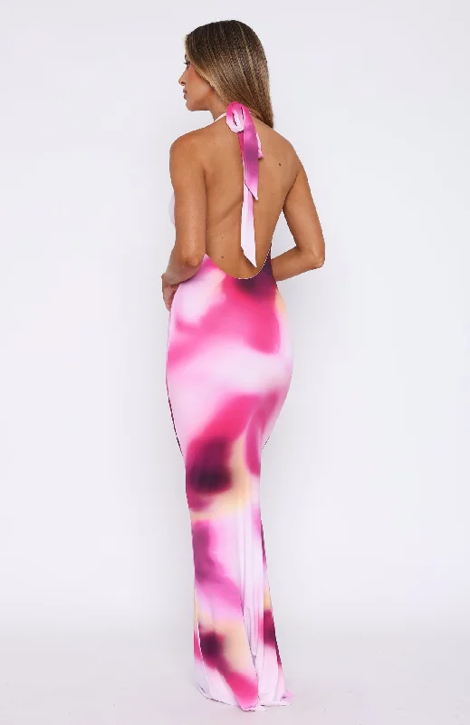 Vacation Time Maxi Dress Fuchsia Flair