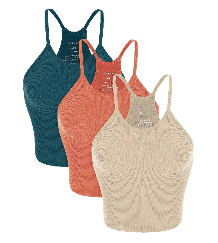 3-Pack Seamless Rib-Knit Camisole