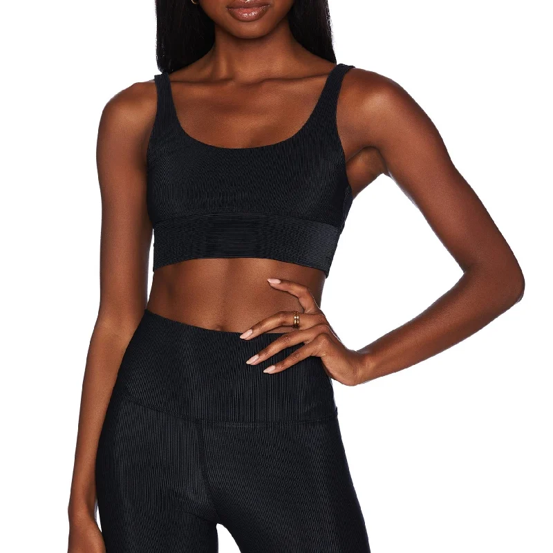 Leah Top - Ribbed Black