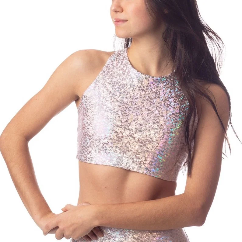 Pink Mermaid Crop Top