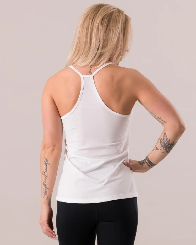 ICIW Spaghetti Tank Top - White