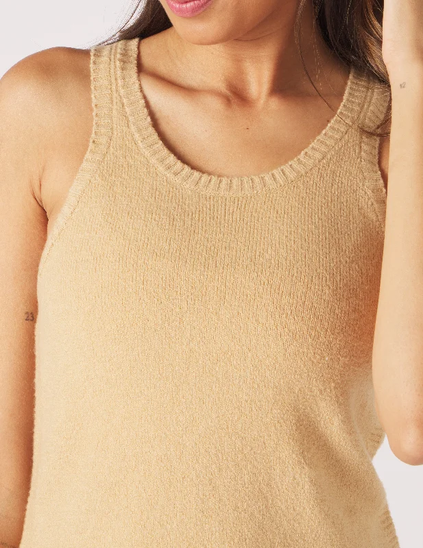 Merino Cami: Tan