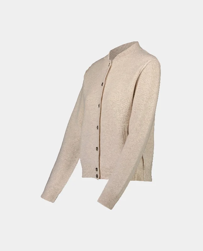 Jacket aus Cashmere-Mischung in Beige