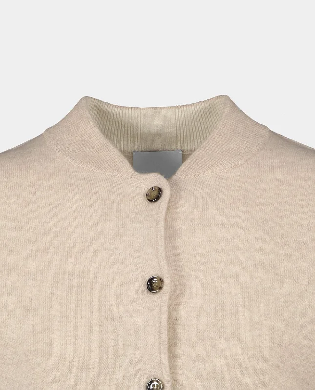 Jacket aus Cashmere-Mischung in Beige