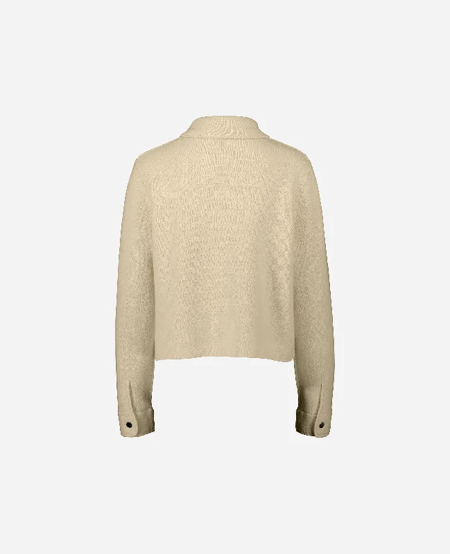 Jacket aus Cashmere-Mischung in Beige