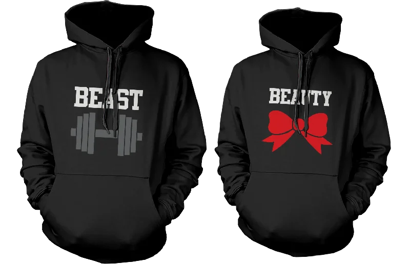 Beauty and Beast Couples Hoodies Cute His and Her Matching Outfit