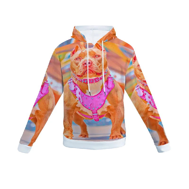 Customizable Unisex All Over Print Plush Hoodies with Pockets