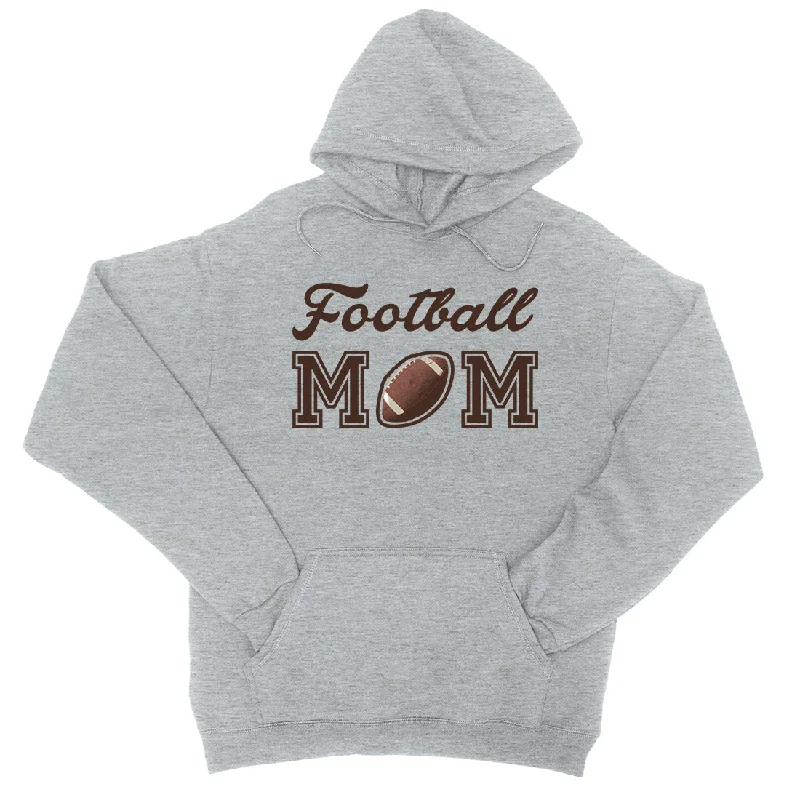 Football Mom Unisex Winter Hooded Sweatshirt Mom Christmas Gift